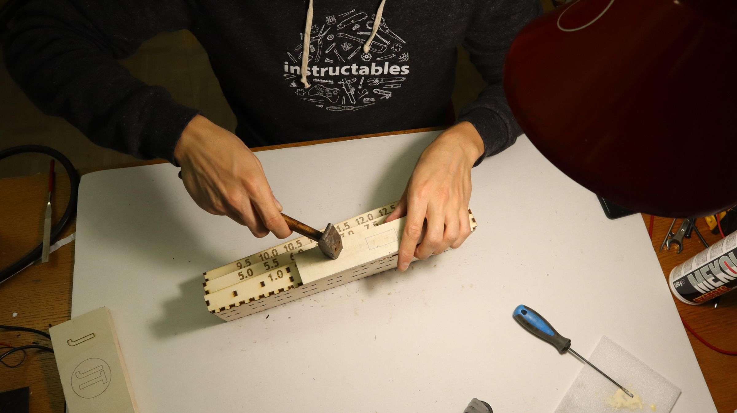 Laser Cut Drill Bit Organizer and CNC Routed Drill Bit Sorting Gauge