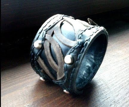 Making a Leather Cuff for Men
