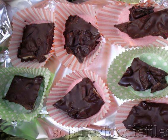 Chocolate Squares With Cranberries & Pecans! a Tasty Food Gift!
