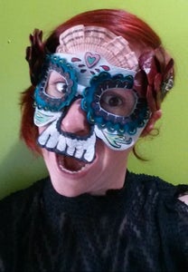 Leather Calavera Mask