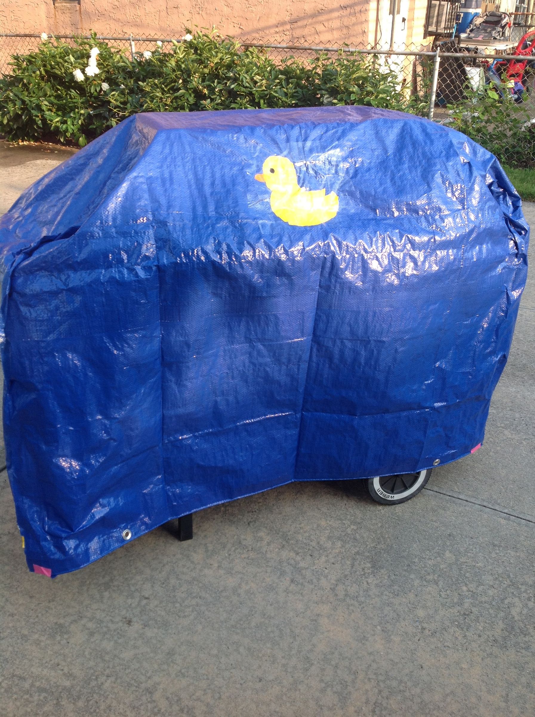 Cheap BBQ Cover Made From Tarp 5 Steps Instructables