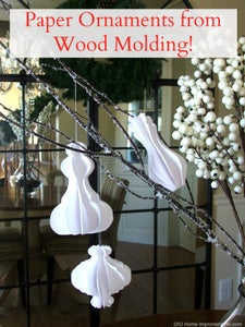 Architectural Inspired Molding Paper Ornaments