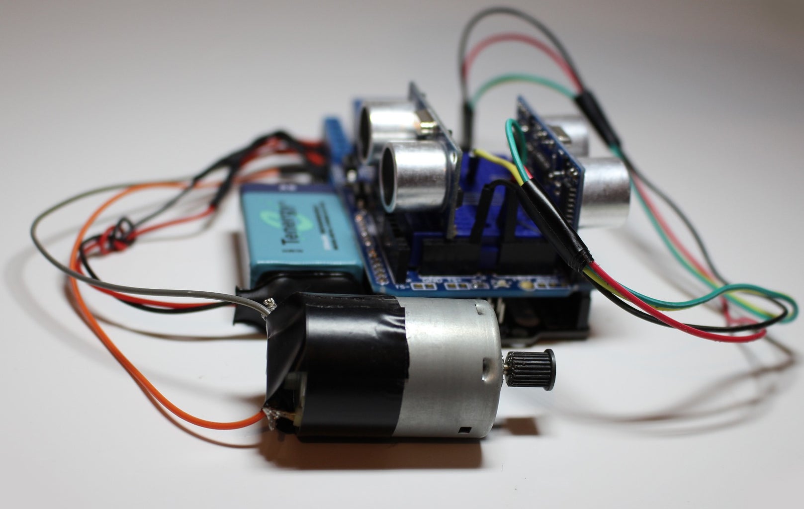 Control a Motor Using Ultrasonic Distance Sensors (HC-SR04) : 4 Steps ...