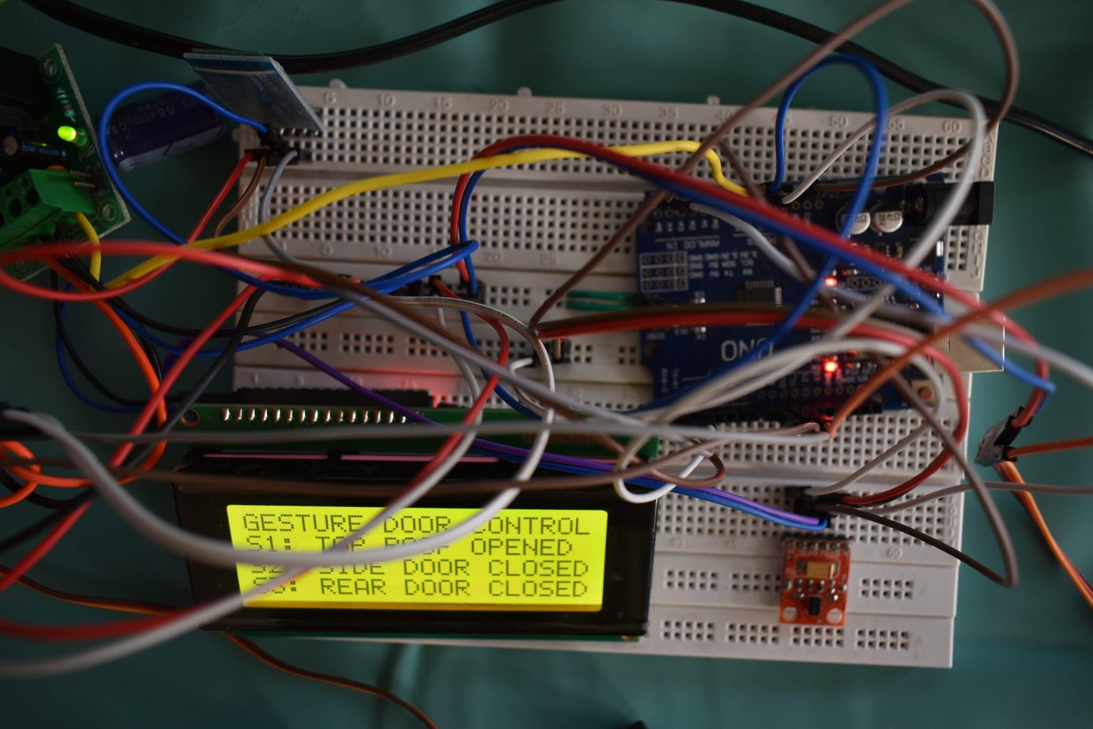 Gesture Controlled Door Using Servo Motor