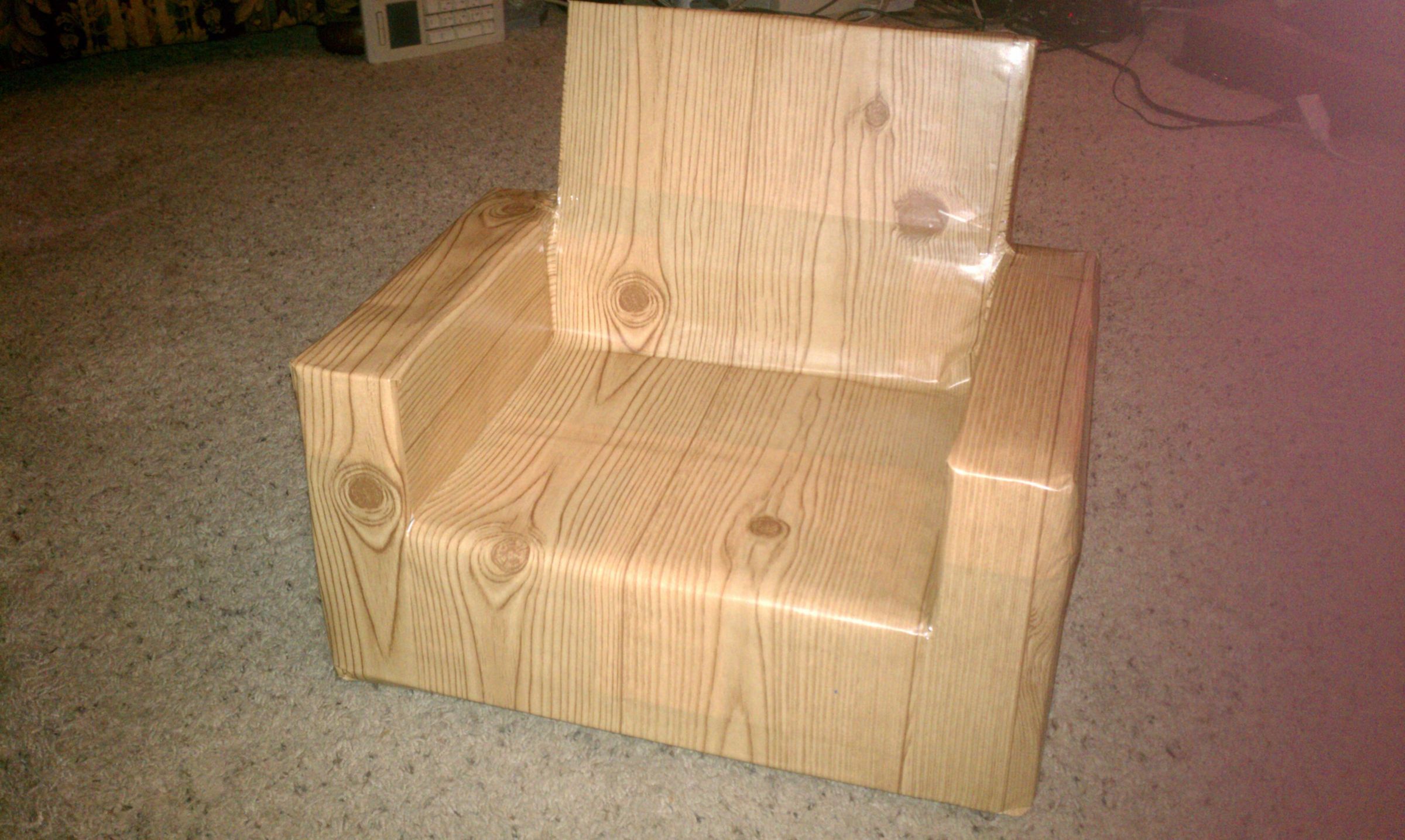 Toddler Chair From Fountain Soda Syrup Box