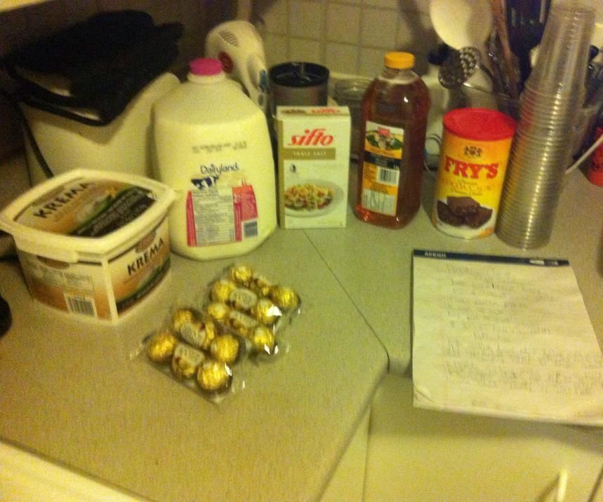 Homemade Ferrero Rocher Fudgesicles