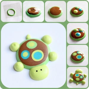 Making the Icing Turtles