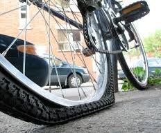 Fixing a Punctured Bike Tire