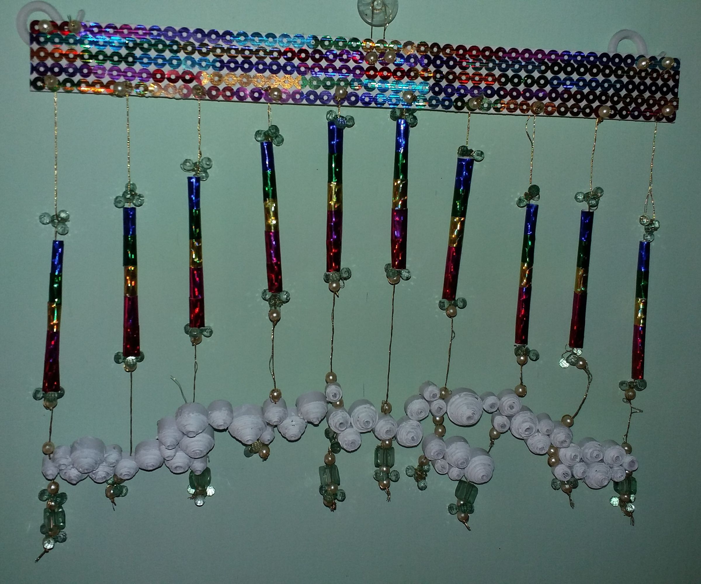 Cloudy Rainbow Wall Hanging