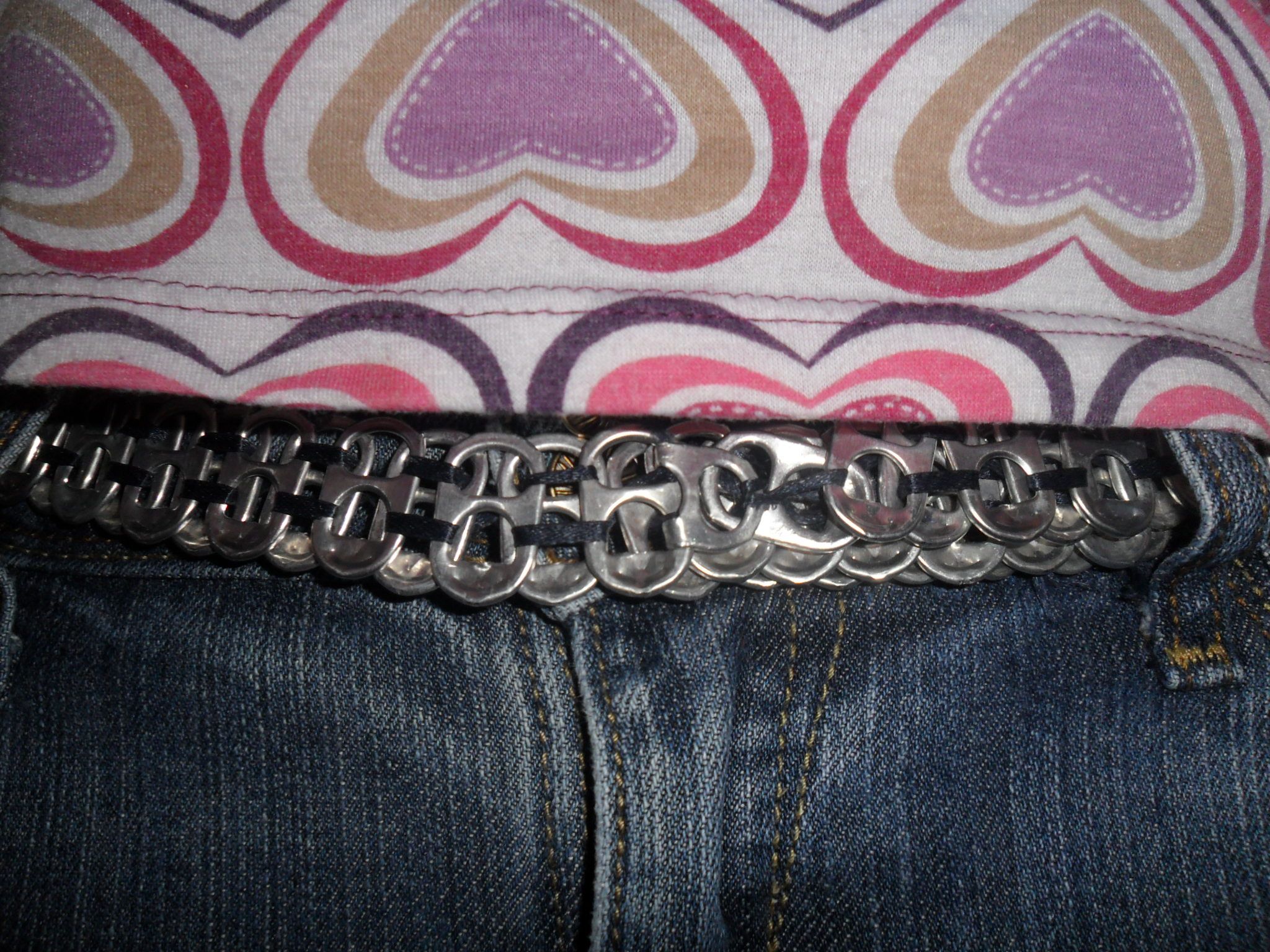 Pop Tab Belt with Tab Clasp