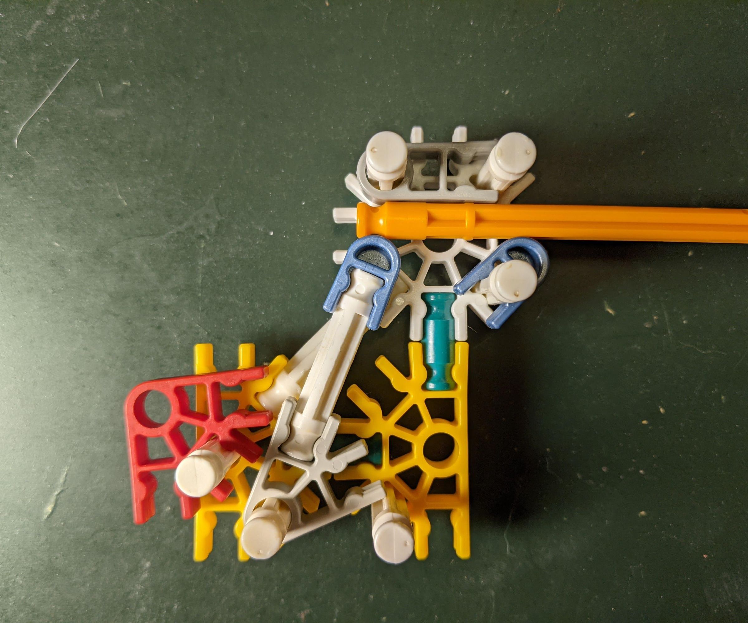 Simple 24 Piece K'nex Gun Trigger Assembly (includes Example Pistol)