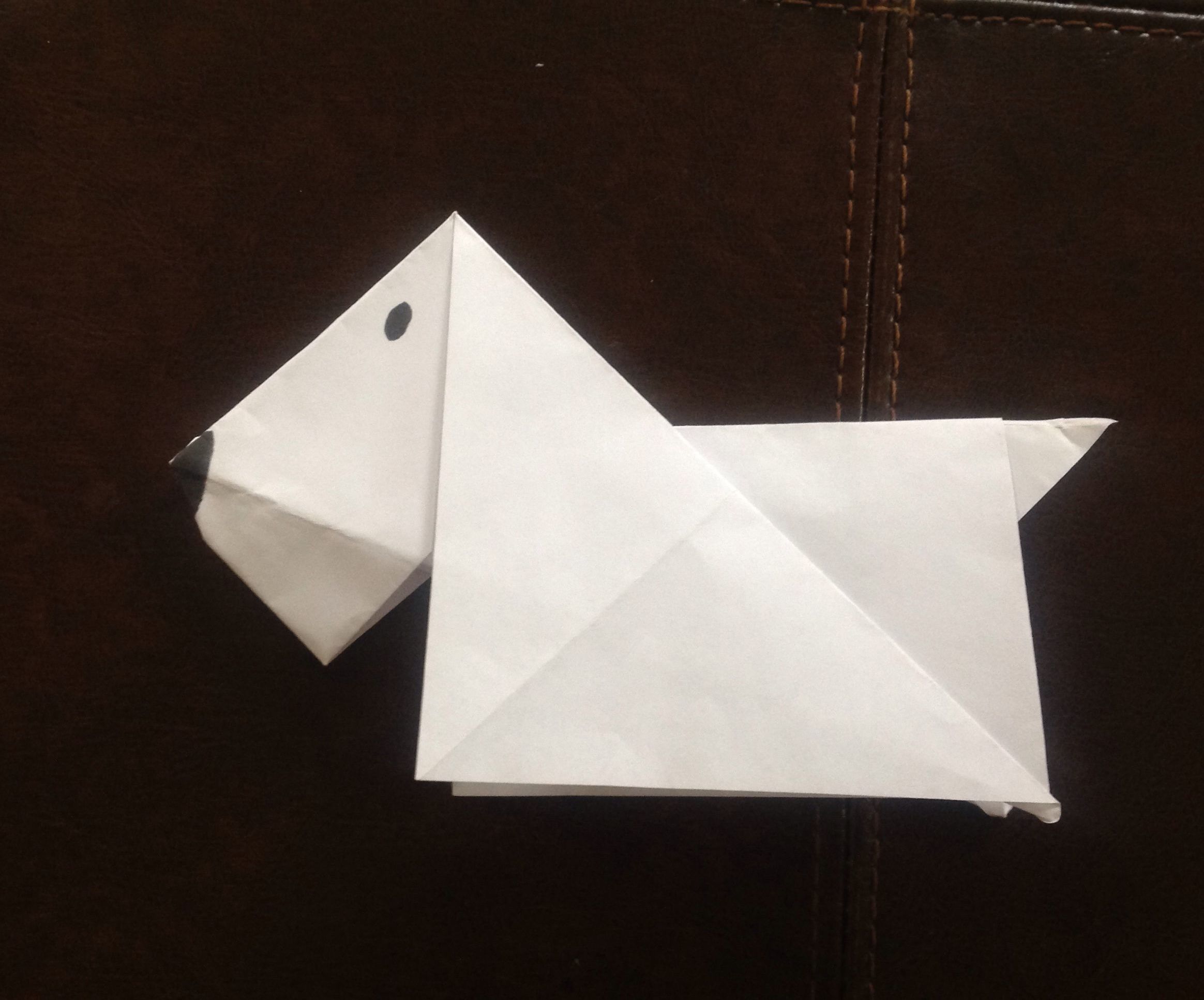 How to Make an Origami Scottie Dog