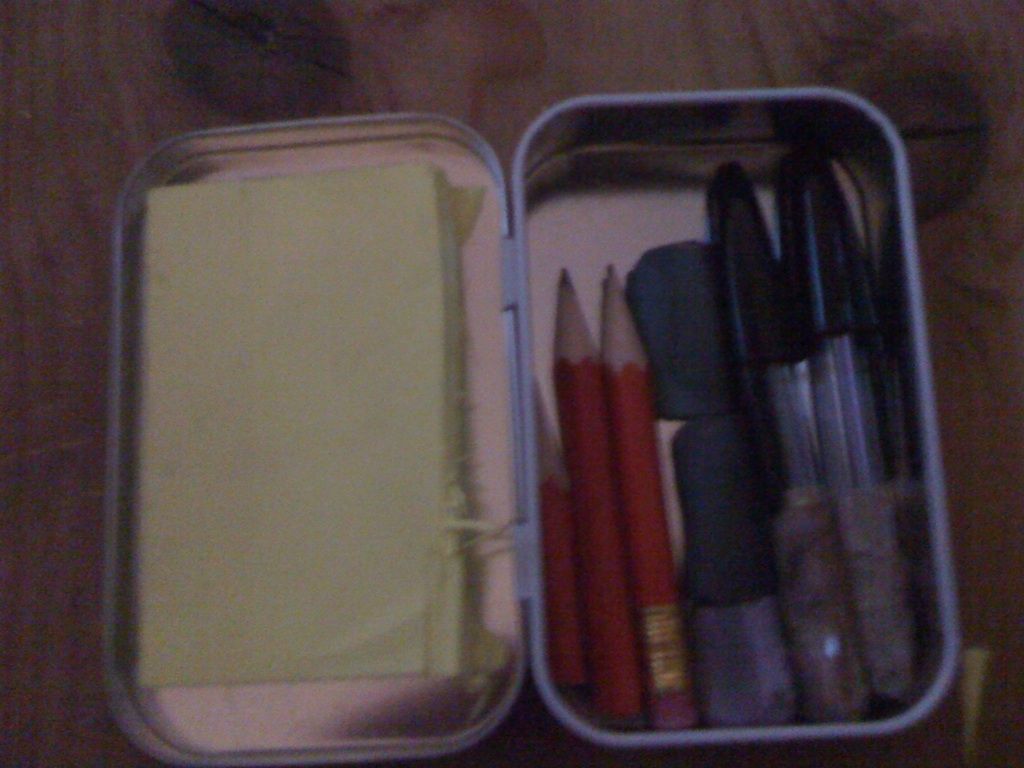 Altoids Tin Doodle Pad / Pencil Case