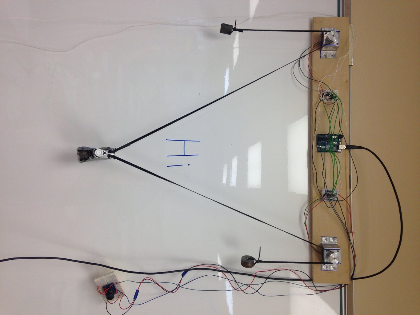 SIMPLEST Arduino Vertical Plotter : 4 Steps - Instructables