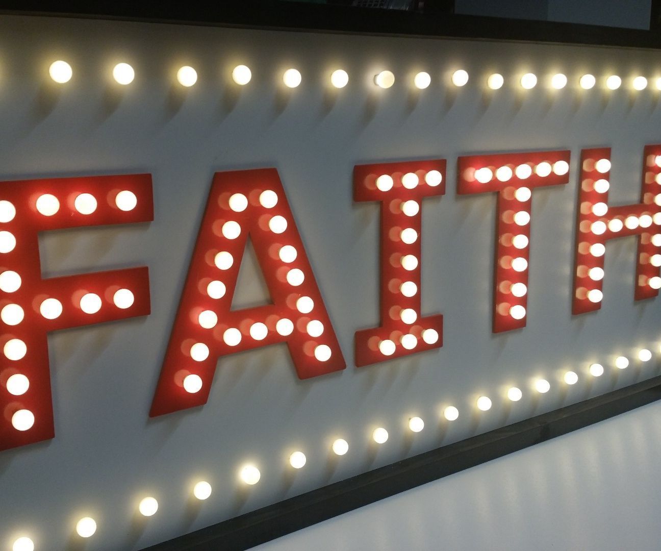 Marquee name sign
