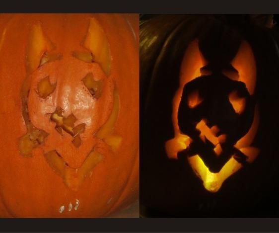Sparky From Frankenweenie Pumpkin