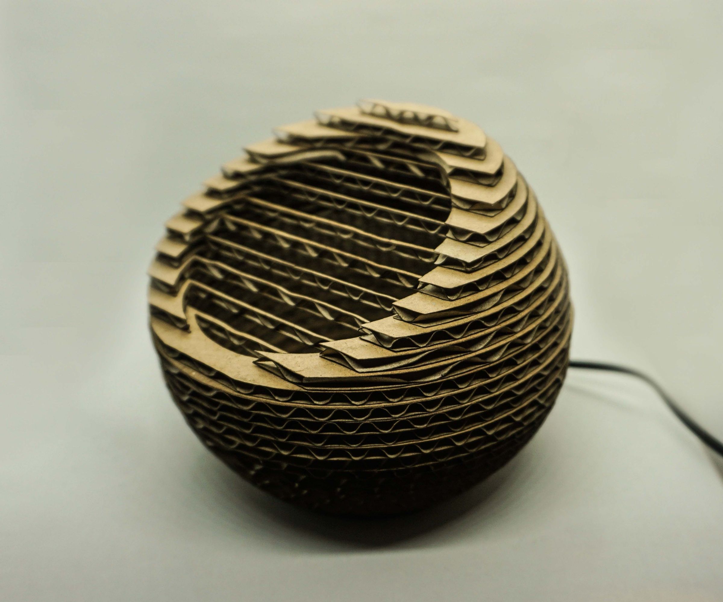 Cardboard Deskop Lamp