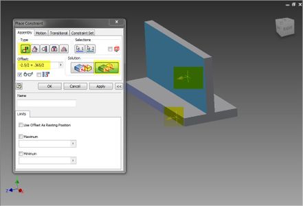 Center Plate Using Flush With Offset