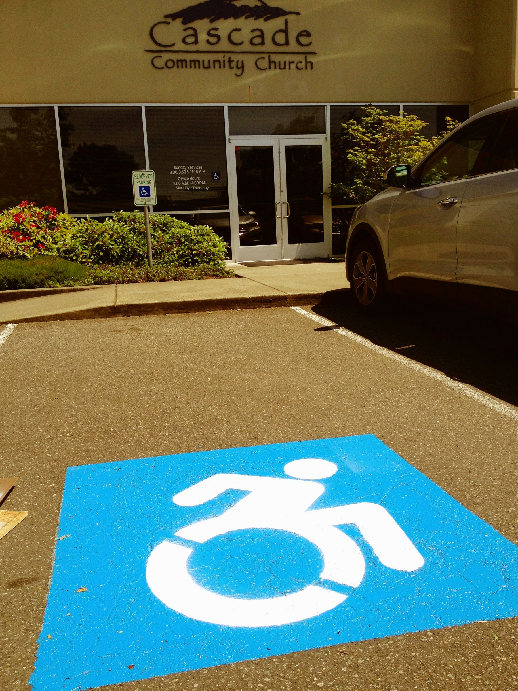 Stencil for Disability Parking Space