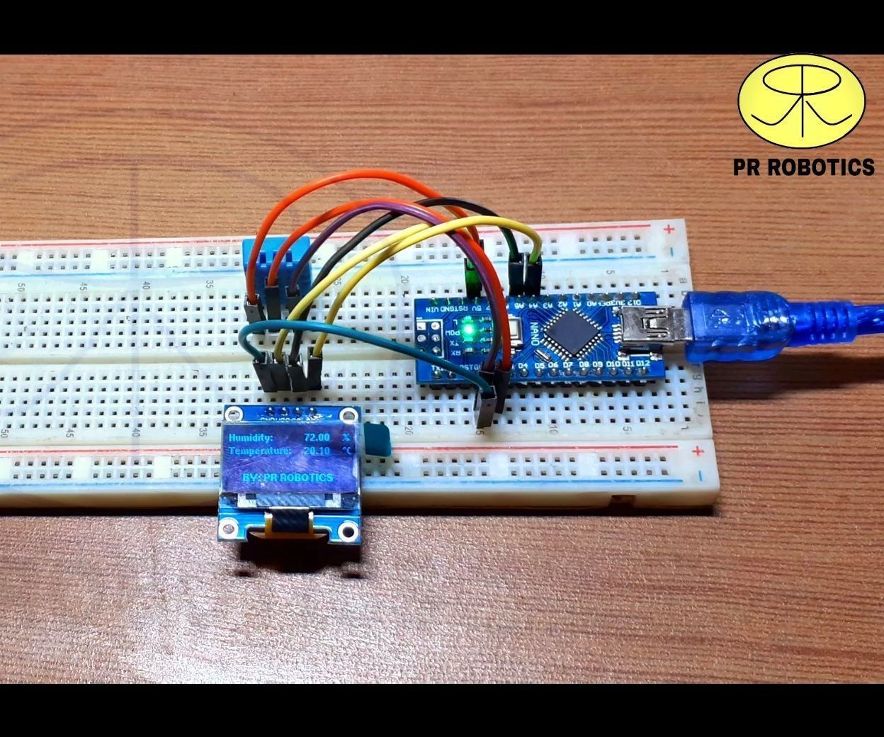 Temperature and Humidity Meter Using OLED Display