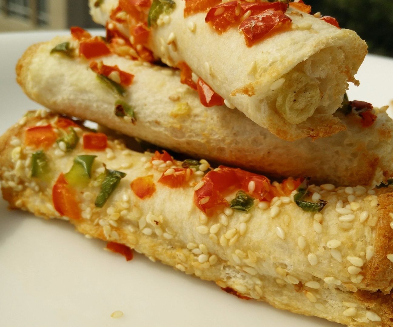 Airfried Baked Veg Bread Rolls
