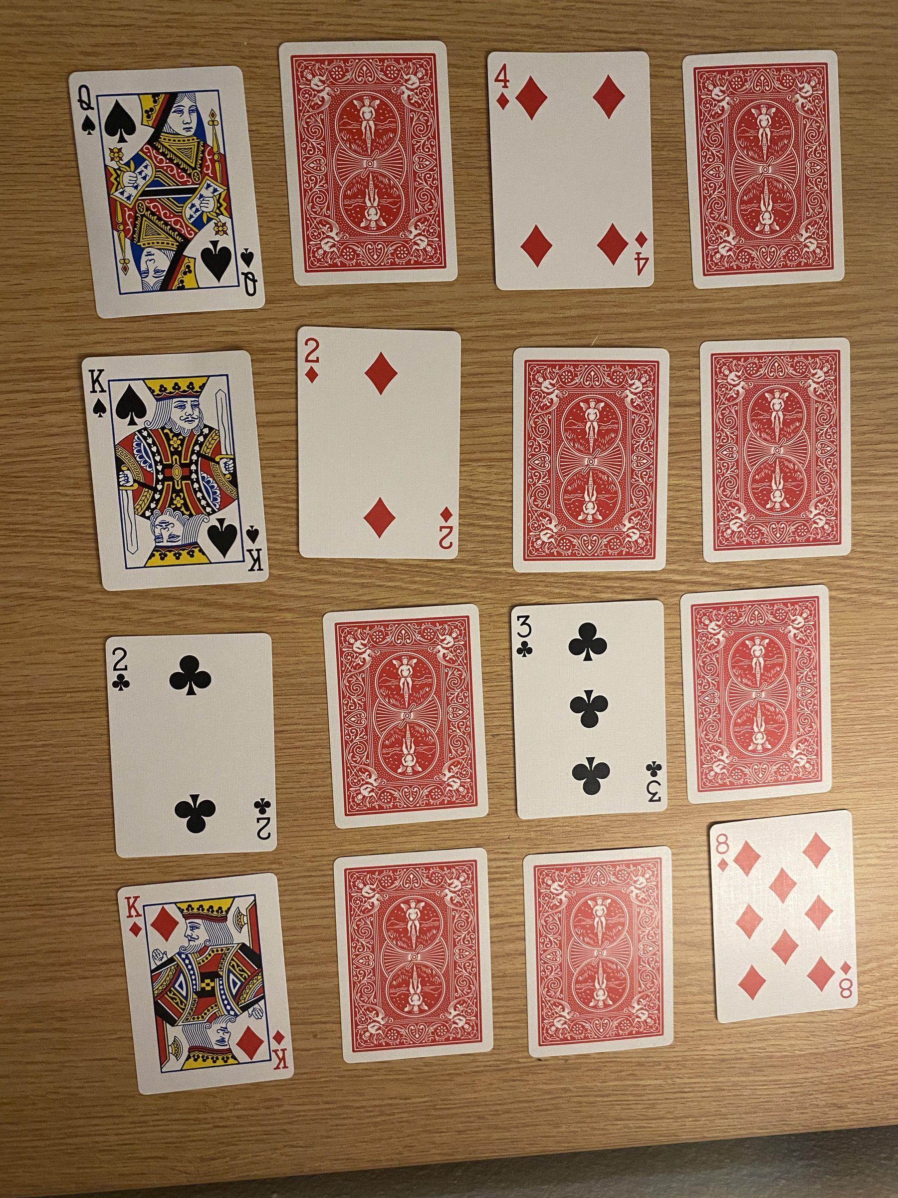 Card Trick: the King's Rug