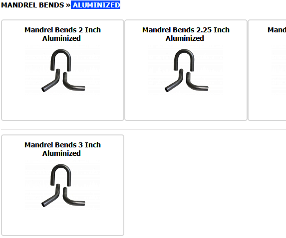 Aluminized Mandrel Bends at Muffler Express 