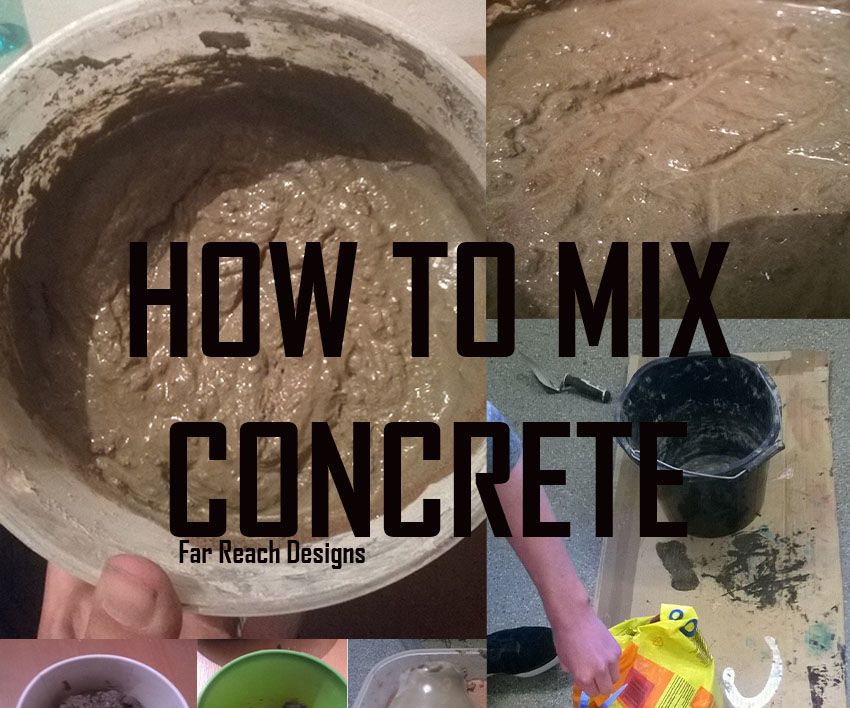 How to Mix Concrete or Cement