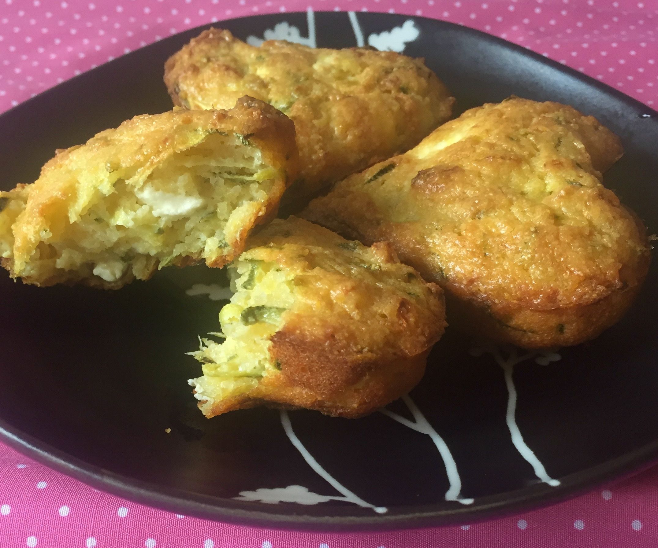 Zucchini and Feta Cornbread Hearts