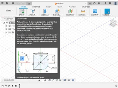 Creación Del Boceto Para La Cara Base Diagonal