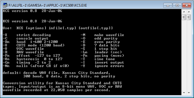Storing Files on an Audio Cassette