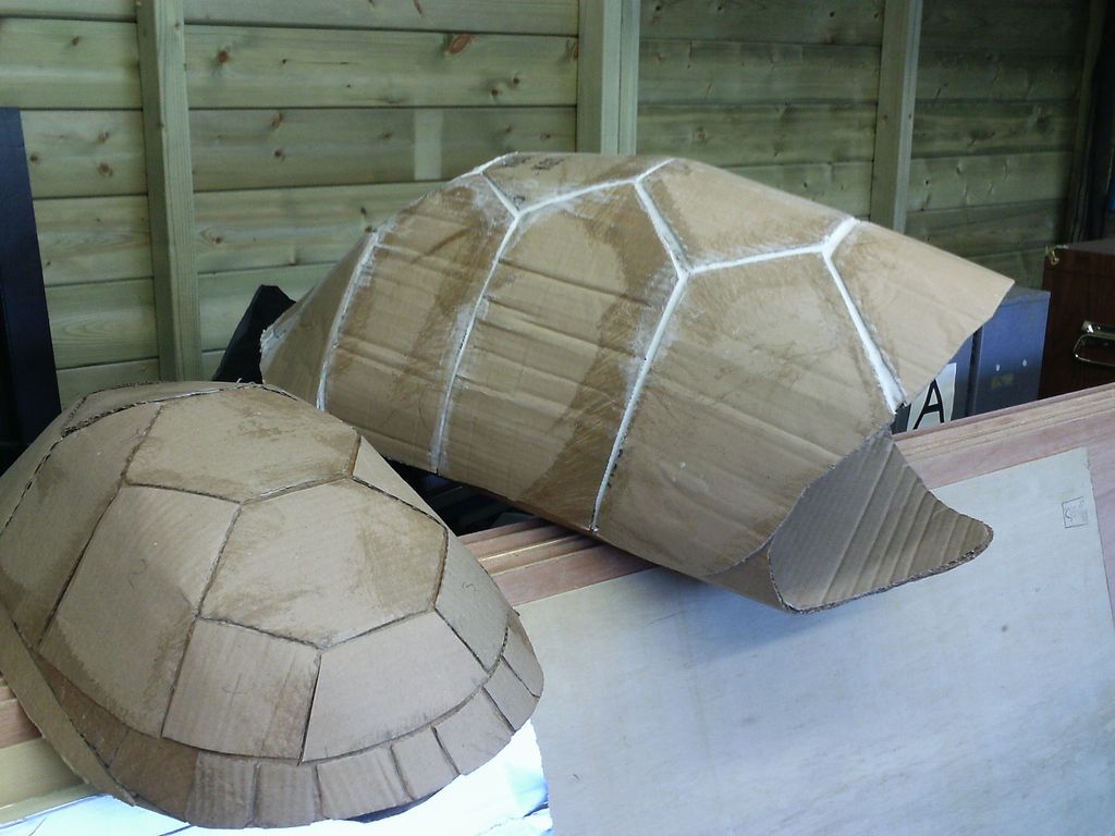 Cardboard Shell Tutorial How To Make A Turtle Shell Out Of Cardboard