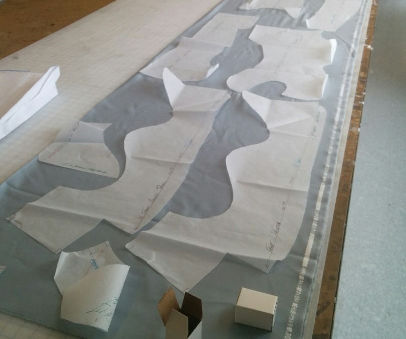 Cutting Fabric for to Make Clothing