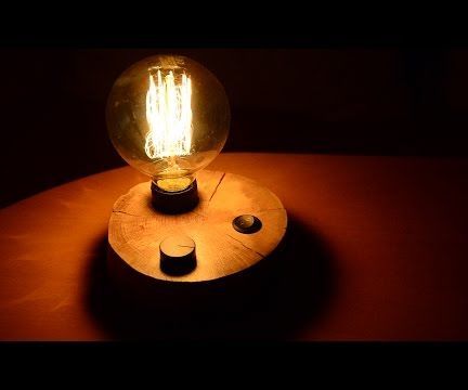 Slice of Wood Night Light