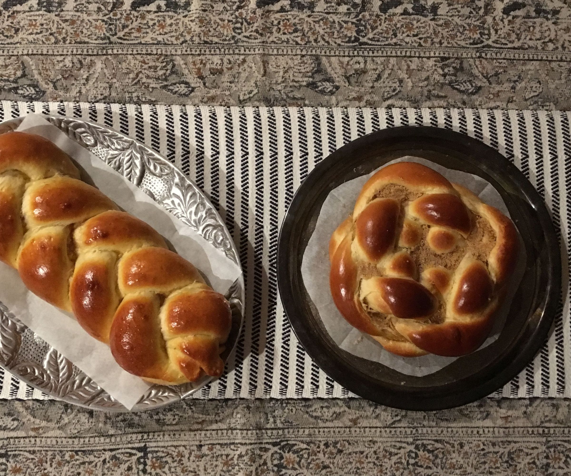 Braided Challah Bread, 2 Ways