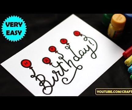 BIRTHDAY CARD DRAWING EASY