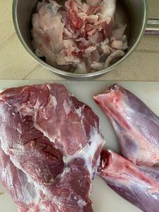 Prepping Lamb