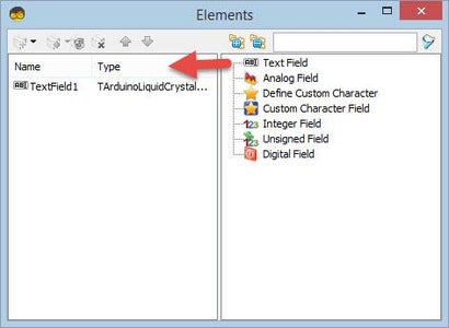 In Visuino Set Components