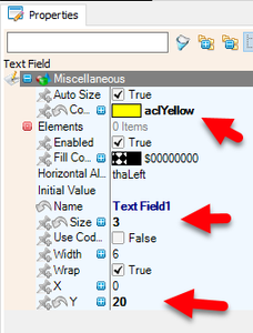 In Visuino Set Display