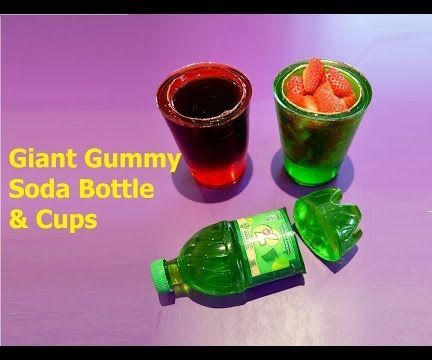 How to Make 7up Soda Gummy Bottle Shape and Cups - Easy DIY Jello Dessert! 
