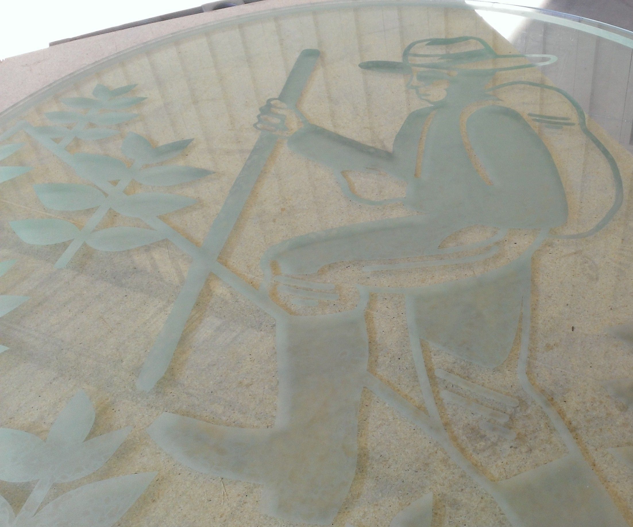 Large Scale Glass Etching