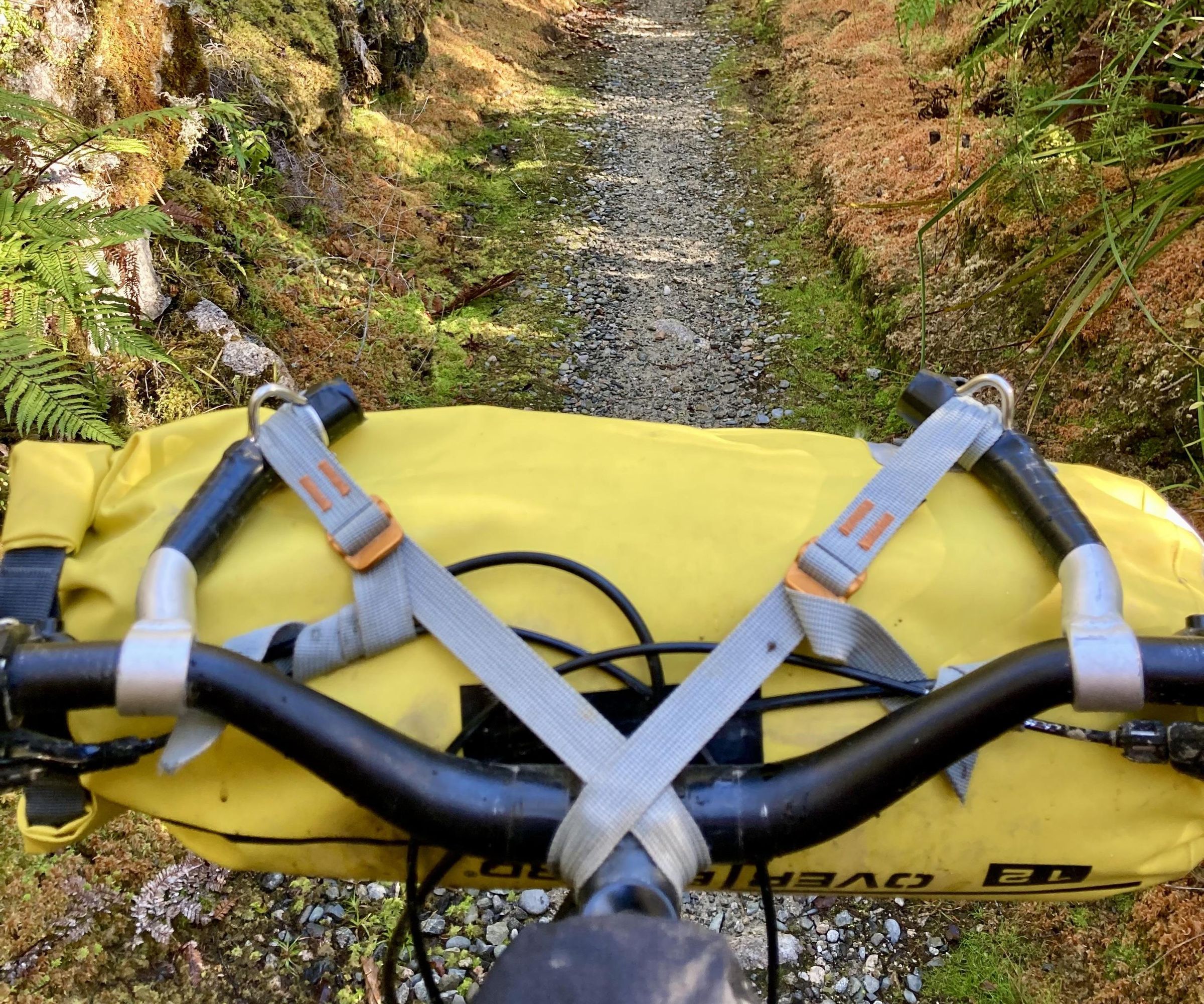 DIY Bikepacking Handlebar Cradle