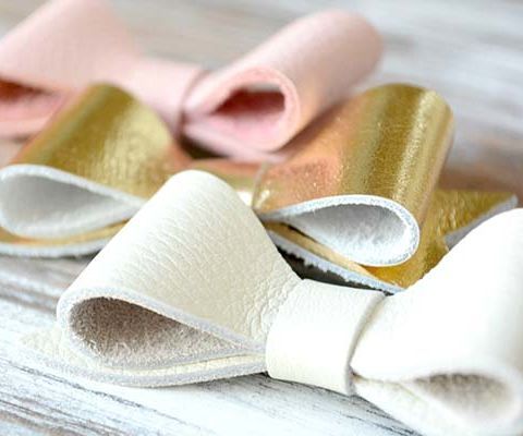 DIY Leather Hair Bows