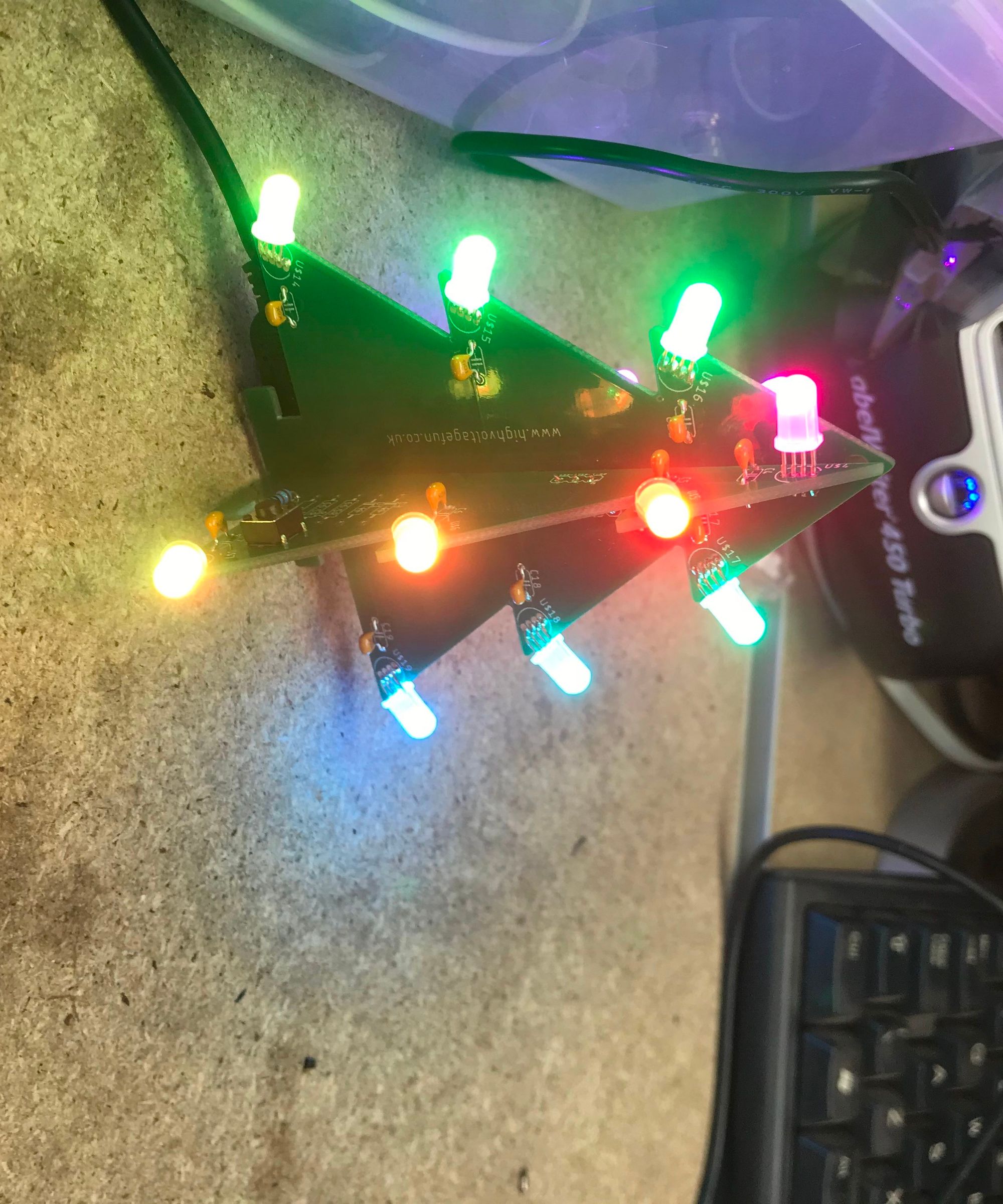 USB Powered RGB LED Christmas Tree