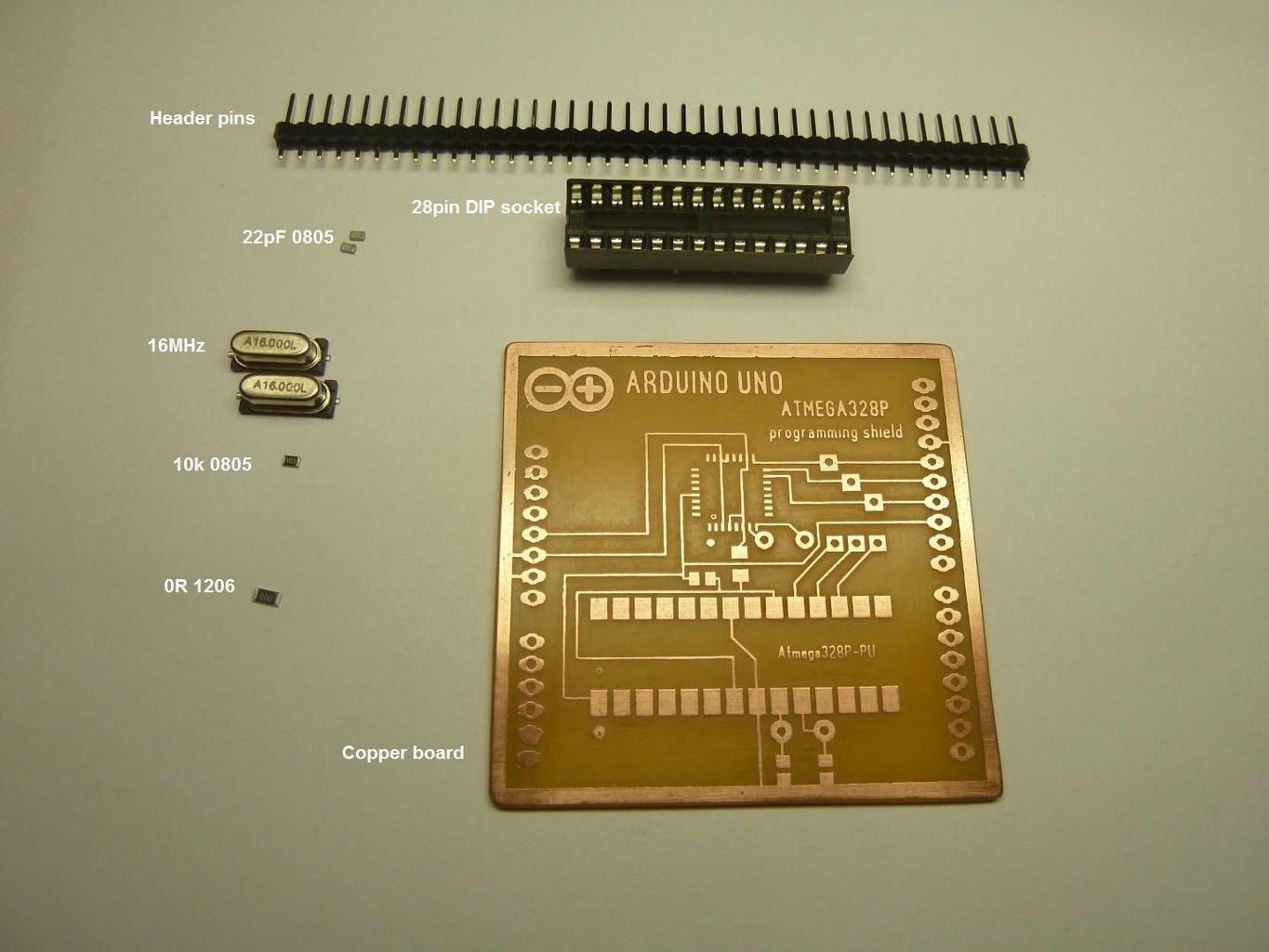 ATMEGA328  Bootloader Programming Shield for Arduino Uno