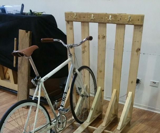 Bike/Skateboard Rack and Guitar Rack
