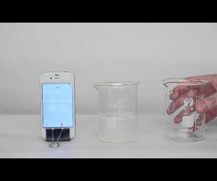 Amazing Clock Reaction! Colourless Water Will Suddenly Turn Black!