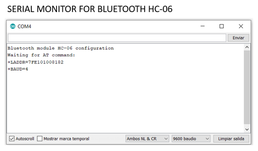 Part 1-1. AT Commands for HC-06 (slave):