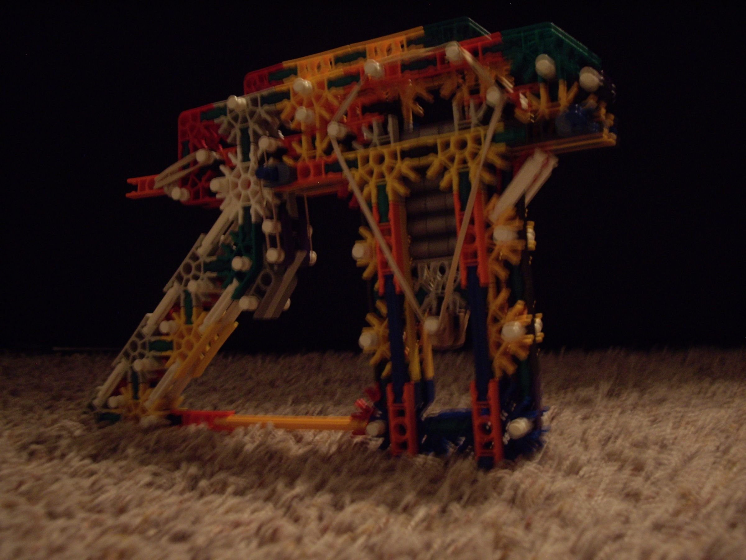 Knex pistol with mag and shell ejection