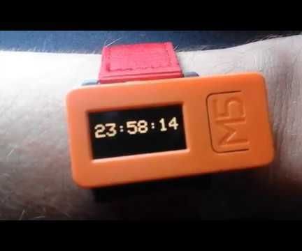 DIY How to Display Time on M5StickC ESP32 Using Visuino - Easy to Do